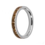 Pierścionek ring FRIENDS - EVA CZ Black diamond / Silver 3 mm MELANO