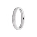 Pierścionek ring FRIENDS- SARAH FACET / Silver 3 mm MELANO