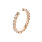 Pierścionek baza TWISTED - TINA CZ / Crystal Rose 3 mm MELANO