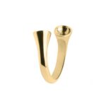 Pierścionek baza TWISTED – TULIP / Gold 4 mm MELANO
