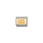 Moduł do bransoletki COMPOSABLE - 030121/33 Kocham rodzinę 18K Gold