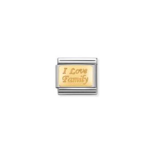 Moduł do bransoletki COMPOSABLE - 030121/33 Kocham rodzinę 18K Gold