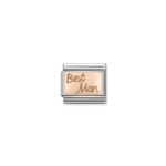 Moduł do bransoletki COMPOSABLE - 430108/02 Najlepszy Mężczyzna 9K Rose Gold