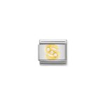 Moduł do bransoletki COMPOSABLE - 030301/19 Litera "S" Cyrkonie 18K Gold