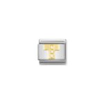 Moduł do bransoletki COMPOSABLE - 030301/20 Litera "T" Cyrkonie 18K Gold