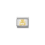 Moduł do bransoletki COMPOSABLE - 030304/01 Biały Miś Cyrkonie 18K Gold