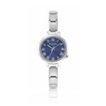 Zegarek Paris Classic COMPOSABLE - 076010/005 Niebieska tarcza Silver