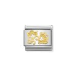 Moduł do bransoletki COMPOSABLE - 030158/12 Ażurowe kwiaty 18K Gold