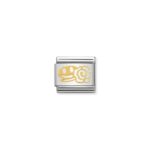 Moduł do bransoletki COMPOSABLE - 030161/04 Uśmiech z różą 18K Gold