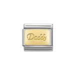 Moduł Composable 'Daddy' - 'Tatuś' 18K Gold - Nomination 030153/18