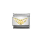 Moduł do bransoletki COMPOSABLE - 030162/46 Skrzydła z buźką 18K Gold