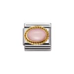 Moduł Composable 'Różowy Opal' plecionka 18K Gold - Nomination 030507/22
