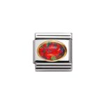 Moduł Composable 'Czerwony Opal' 18K Gold - Nomination 030502/08