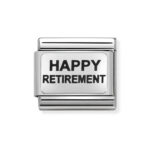 Moduł do bransoletki COMPOSABLE - 330109/03 "HAPPY RETIREMENT" Silver