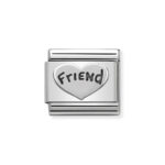 Moduł do bransoletki COMPOSABLE - 330101/18 Serce "Friend" Silver