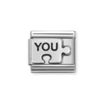 Moduł do bransoletki COMPOSABLE - 330101/40 Puzzel "YOU" Silver
