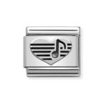 Moduł do bransoletki COMPOSABLE - 330101/06 Serce z nutką Silver