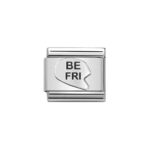 Moduł do bransoletki COMPOSABLE - 330101/42 Serce "BE-FRI" Silver
