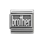 Moduł do bransoletki COMPOSABLE - 330102/32 "brother" Silver