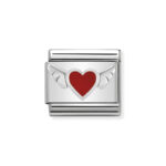 Moduł do bransoletki COMPOSABLE - 330202/01 Uskrzydlone serce Silver