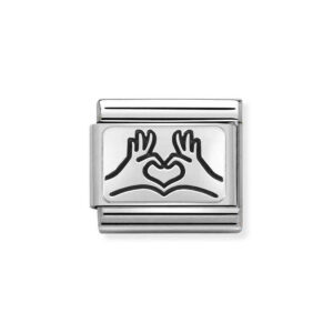 Moduł do bransoletki COMPOSABLE - 330109/58 Serce z dłoni Silver