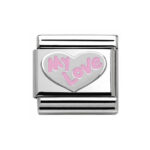 Moduł do bransoletki COMPOSABLE - 330202/31 Serce My Love Różowy Silver
