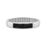 Bransoletka EXTENSION 'Black Glitter' Silver - 043221/011 Nomination