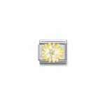 Moduł do bransoletki COMPOSABLE - Żółty kwiat 330321/04 Silver