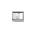 Moduł do bransoletki COMPOSABLE - 330301/10 Litera J z cyrkonią Silver