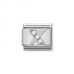 Moduł do bransoletki COMPOSABLE - 330301/24 Litera X z cyrkonią Silver