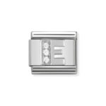 Moduł do bransoletki COMPOSABLE - 330301/05 Litera E z cyrkonią Silver