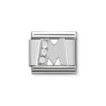 Moduł do bransoletki COMPOSABLE - 330301/13 Litera M z cyrkonią Silver