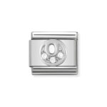 Moduł do bransoletki COMPOSABLE - 330301/15 Litera O z cyrkonią Silver
