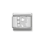 Moduł do bransoletki COMPOSABLE - 330301/18 Litera R z cyrkonią Silver