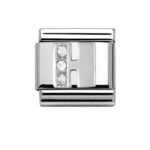Moduł do bransoletki COMPOSABLE - 330301/08 Litera H z cyrkonią Silver