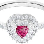 Pierścionek One Heart Red Silver 50 SWAROVSKI 5470695