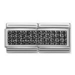 COMPOSABLE 330733/10 Link 925 Silver 'Double Pave' NOMINATION