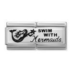 COMPOSABLE 330710/21 Link 925 Silver 'Swim With Mermaids' NOMINATION