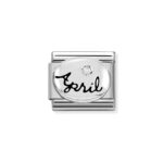 COMPOSABLE 330505/04 Link 925 Silver 'April' NOMINATION