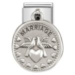 COMPOSABLE 331804/09 Link 925 Silver 'Charms Ślub' NOMINATION