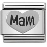 Moduł Composable 330101/15 'Serce Mam' 925 Silver Nomination