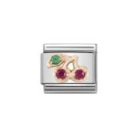 COMPOSABLE 430305/17 Link 9K Rose Gold 'Cherry'NOMINATION