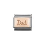 COMPOSABLE 430101/32 Link 9K Rose Gold 'Dad' NOMINATION