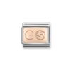 nomination-link-9k-rose-gold-globe-43011001