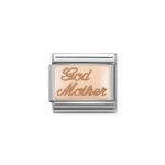 COMPOSABLE 430108/17 Link 9K Rose Gold 'God mother' NOMINATION