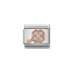 COMPOSABLE 430302/14 Link 9K Rose Gold 'Koniczynka' NOMINATION