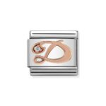 COMPOSABLE 430310/04 Link 9K Rose Gold 'Litera D'NOMINATION