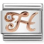 COMPOSABLE 430310/08 Link 9K Rose Gold 'Litera H'NOMINATION