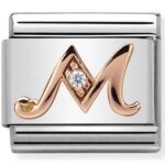 COMPOSABLE 430310/13 Link 9K Rose Gold 'Litera M'NOMINATION