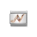 COMPOSABLE 430310/14 Link 9K Rose Gold 'Litera N'NOMINATION